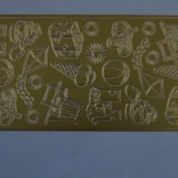 Stickervel Goud Strand