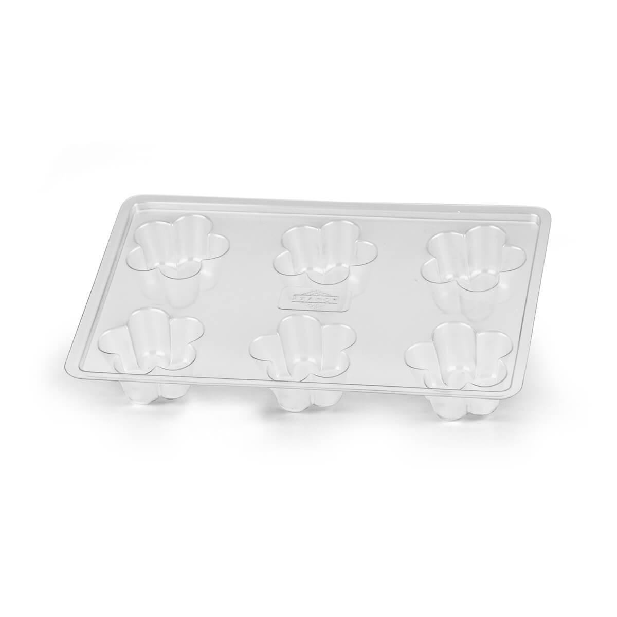Gietmal Drijfkaars Roos 6x Gietmal Drijfkaars Roos 6x