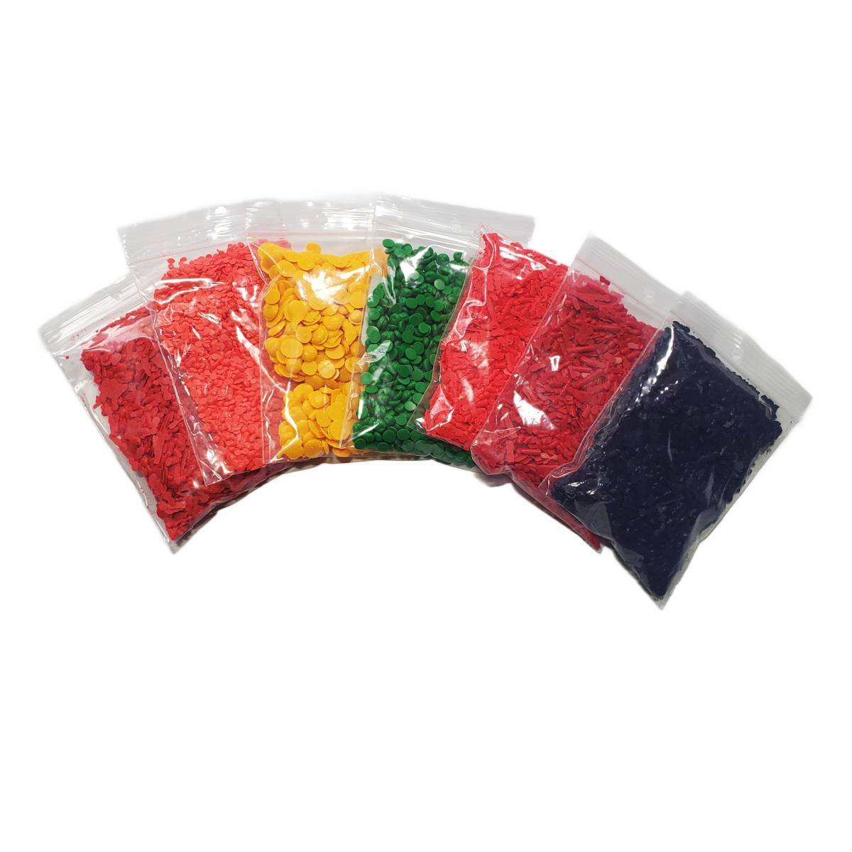 7 Felle kleuren 5gr. per kleur 7 Felle kleuren 5gr. per kleur