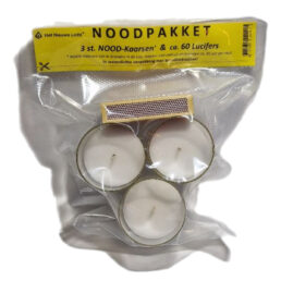 NOODPAKKET 3 NOOD-Kaarsen met lucifers