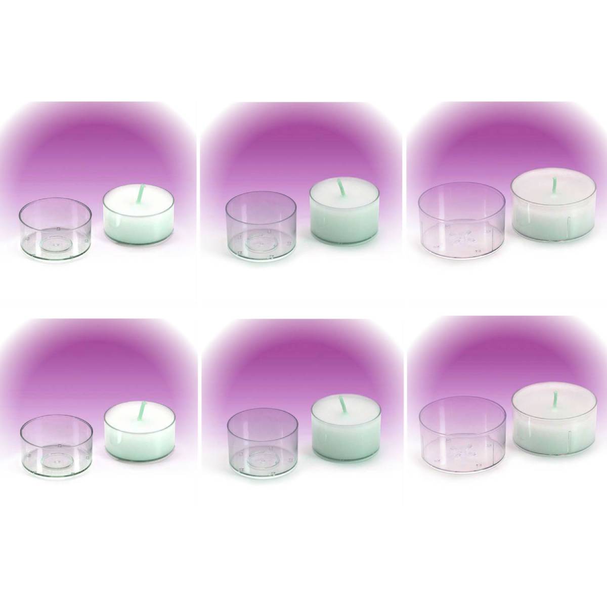 Theelicht cup Assortiment 6x Rond Theelicht cup Assortiment 6x Rond