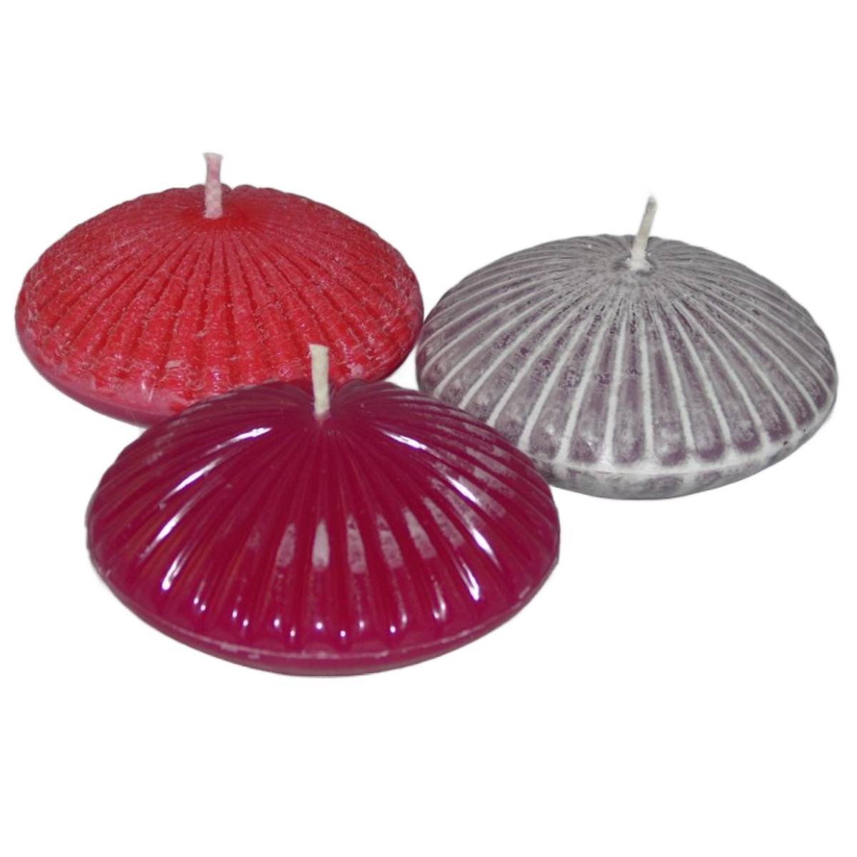 Kaarsenmal Discus ribbels 85x41mm - Afbeelding 3