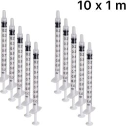 Doseerspuit 1ml 3delig 10st.