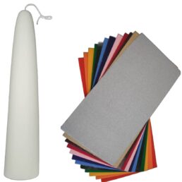 Dompelkaars 375x75 + versierwas