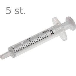 Doseerspuit 2ml 2delig 5st. Doseerspuit 2ml 2delig 5st.