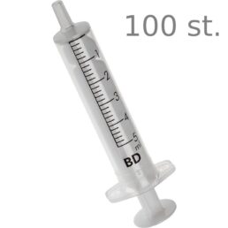 Doseerspuit 5ml 2delig 100st. Doseerspuit 5ml 2delig 100st.
